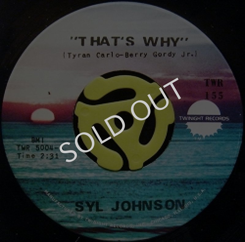 画像1: SYL JOHNSON / THAT'S WHY (1)