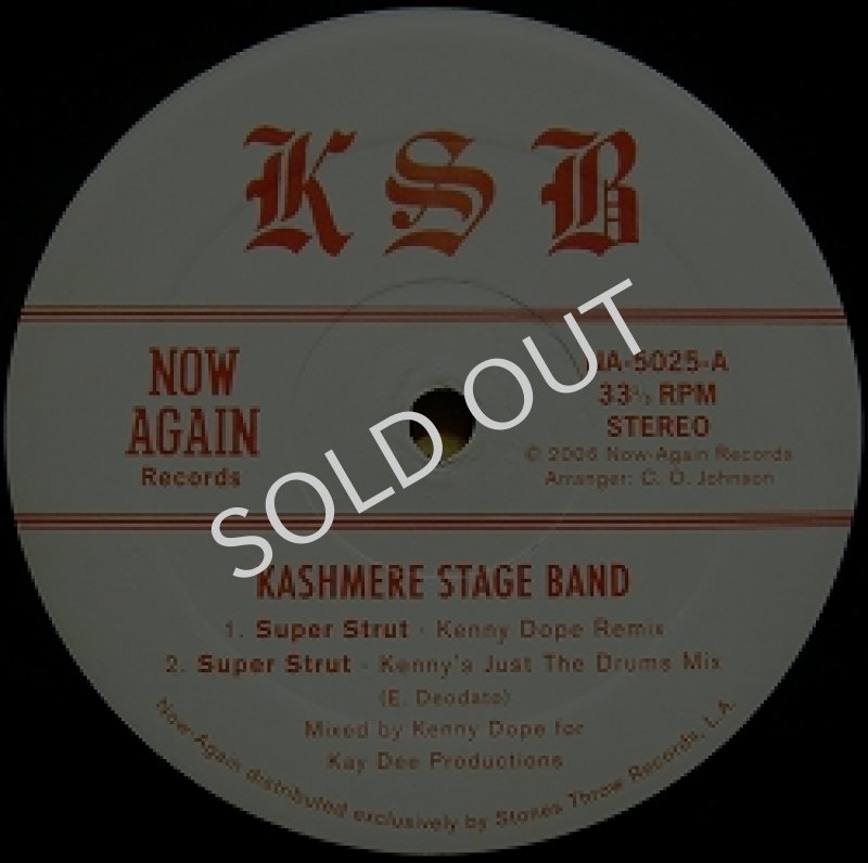 画像1: KASHMERE STAGE BAND / SUPER STRUT (KENNY DOPE REMIX) (1)