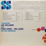 JOE WILLIAMS AND THAD JONES ・MEL LEWIS JAZZ ORCHESTRA / PRESENTING JOE WILLIAMS AND THAD JONES ・MEL LEWIS JAZZ ORCHESTRA