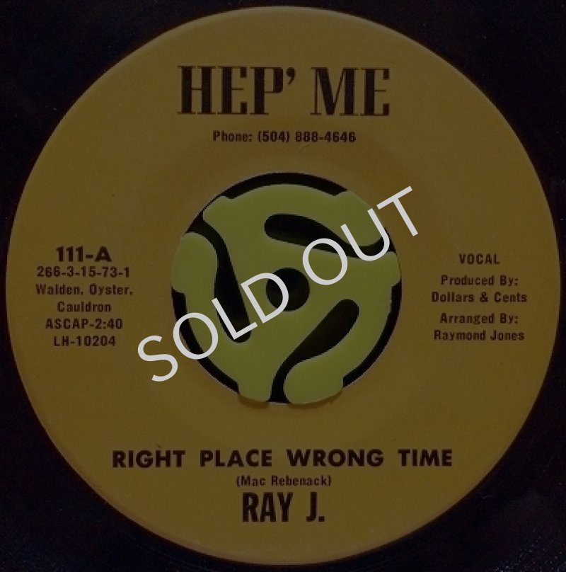 RAY J. / RIGHT PLACE WRONG TIME