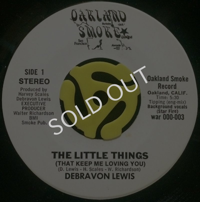 DEBRAVON LEWIS / THE LITTLE THINGS (THAT KEEP ME LOVING YOU)