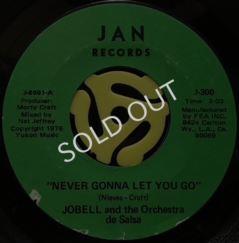 JOBELL AND THE ORCHESTRA DE SALSA / NEVER GONNA LET YOU GO