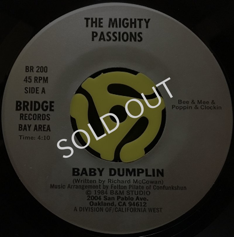 画像1: THE MIGHTY PASSIONS / BABY DUMPLIN (1)