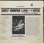 WALT HARPER / LIVE AT THE ATTIC