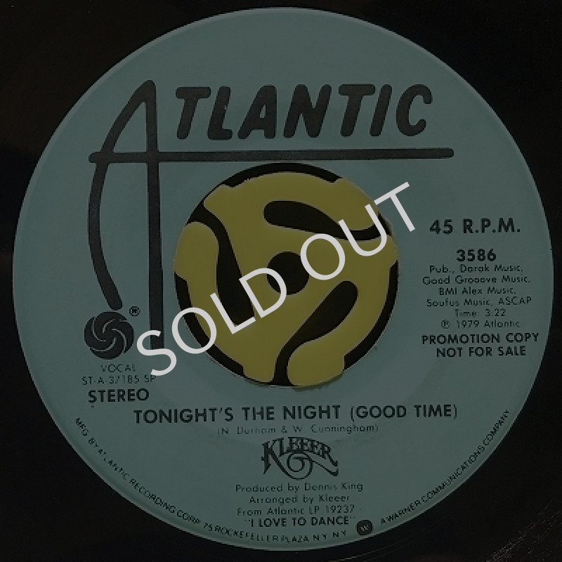 KLEEER / TONIGHT'S THE NIGHT (GOOD TIME)