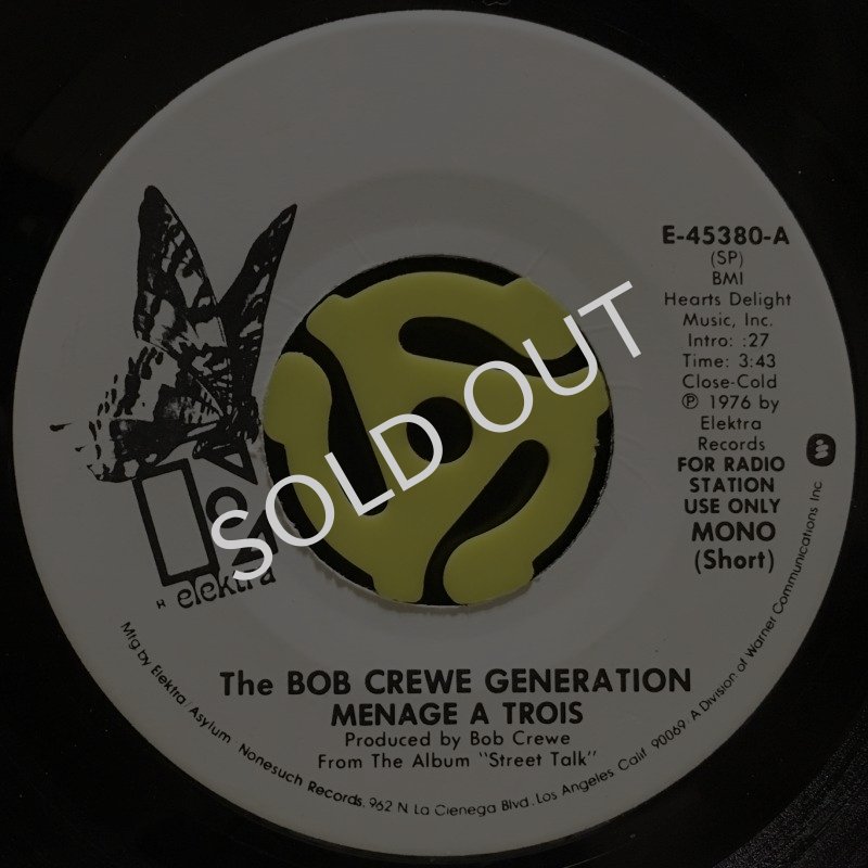 THE BOB CREWE GENERATION / MENAGE A TROIS