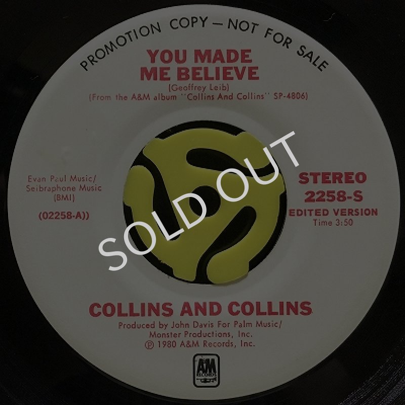 画像1: COLLINS AND COLLINS / YOU MADE ME BELIEVE (1)