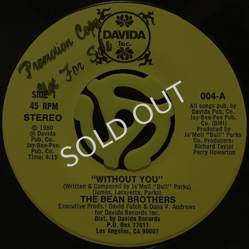 THE BEAN BROTHERS / WITHOUT YOU