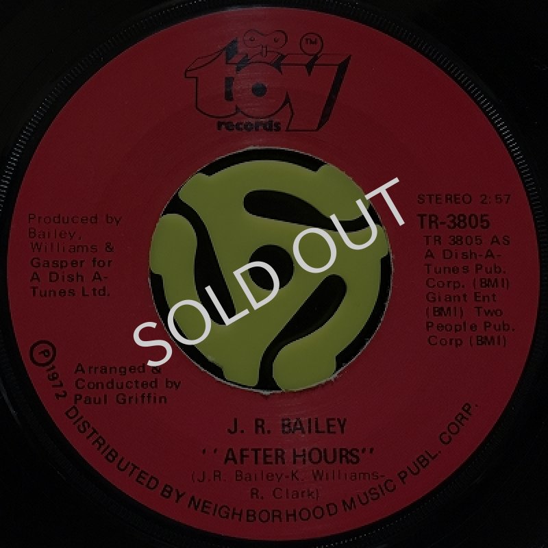 画像1: J.R. BAILEY / AFTER HOURS (1)