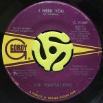 画像1: THE TEMPTATIONS / I NEED YOU (1)