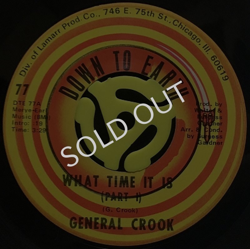 GENERAL CROOK / WHAT TIME IT IS