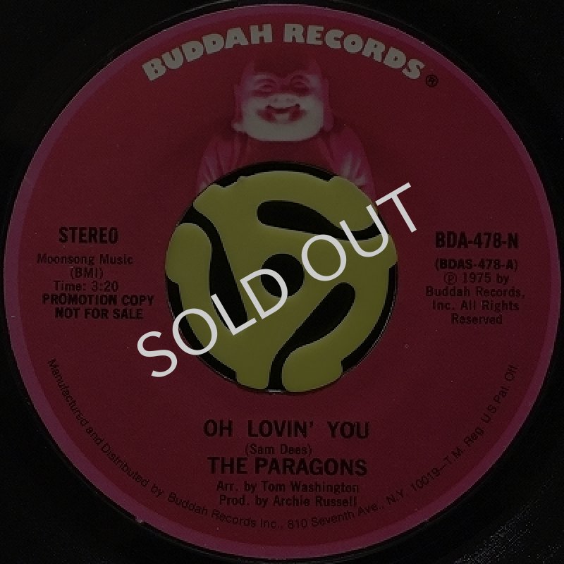 THE PARAGONS - OH LOVIN' YOU (STEREO) / (MONO)