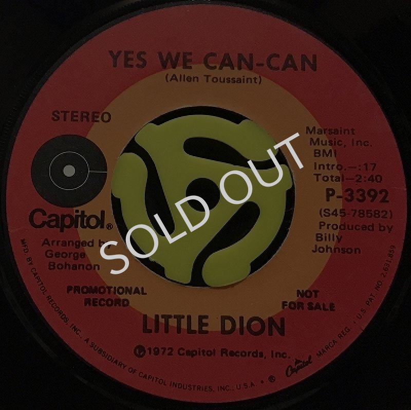 LITTLE DION - YES WE CAN-CAN (STEREO) / (MONO)