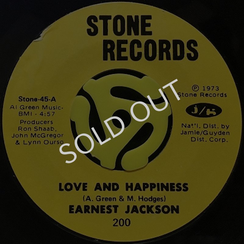 EARNEST JACKSON - LOVE AND HAPPINESS / HOGWASH