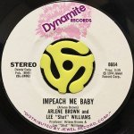 ARLENE BROWN AND LEE "SHOT" WILLIAMS / ARLENE BROWN ‎- IMPEACH ME BABY / YOU'RE GONNA MISS ME