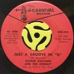 WILBUR BASCOMB AND THE ZODIACT / THE THREE REASONS ‎- JUST A GROOVE IN "G" / TAKE ME BACK