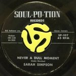 SARAH SIMPSON ‎- NEVER A DULL MOMENT / ALL OF A SUDDEN