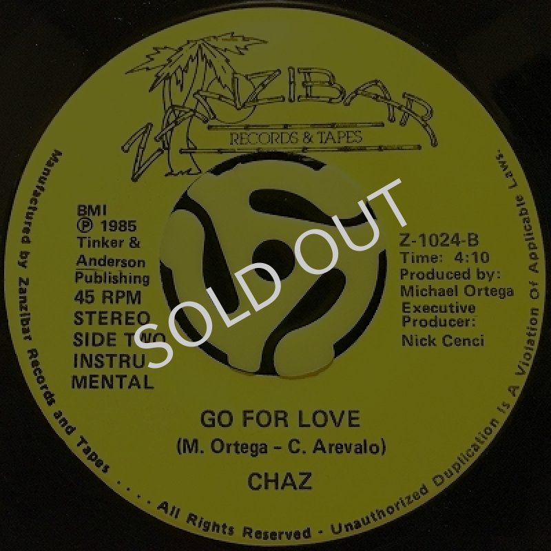 CHAZ (FEATURING CHAZ CARTER) - GO FOR LOVE (VOCAL) / GO FOR LOVE (INSTRUMENTAL)