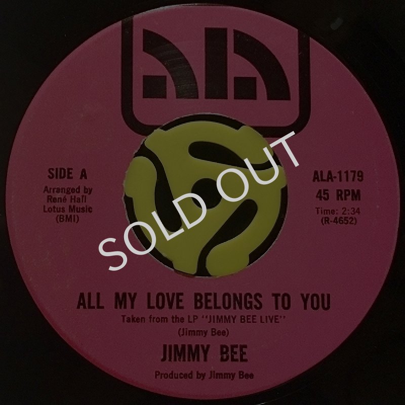 JIMMY BEE - ALL MY LOVE BELONGS TO YOU / FIND YOUR SELF