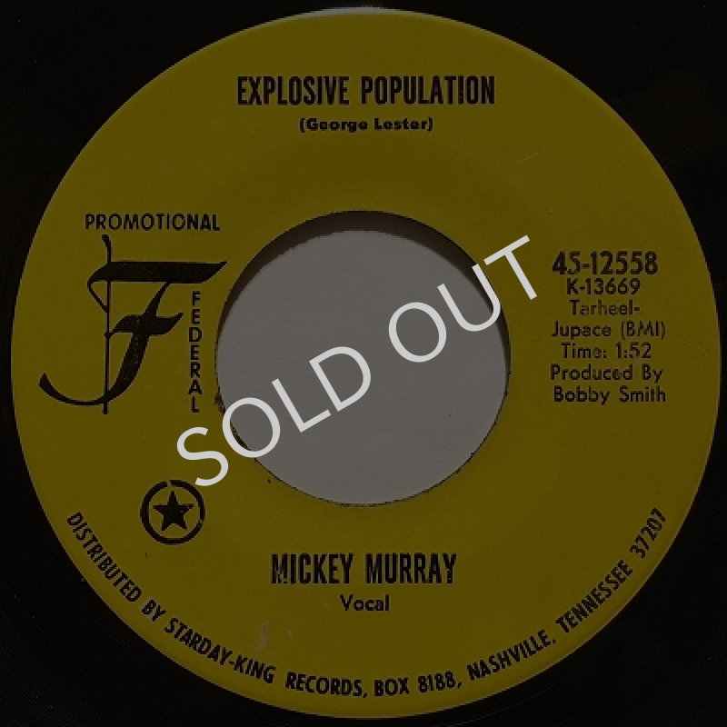 画像1: MICKEY MURRAY - EXPLOSIVE POPULATION / GOING BACK TO ALABAMA (1)