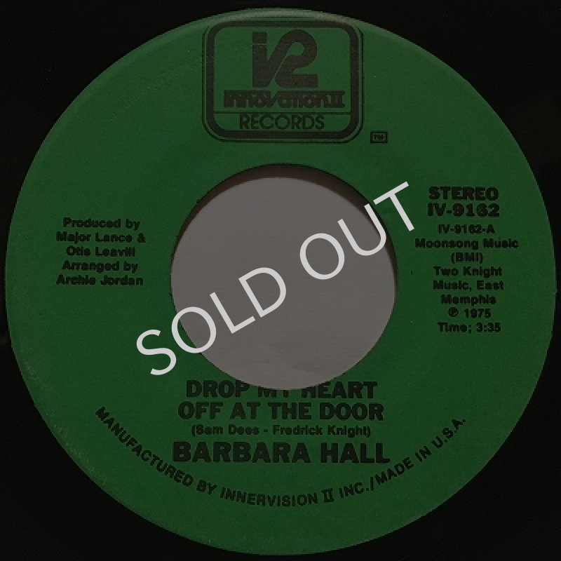 画像1: BARBARA HALL - DROP MY HEART OFF AT THE DOOR / YOU BROUGHT IT ON YOURSELF (1)