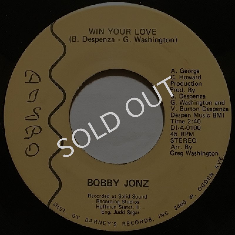 画像1: BOBBY JONZ - WIN YOUR LOVE / YOU DON'T KOW WHAT YOU'VE GOT ! (1)