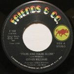 画像1: ESTHER WILLIAMS - YOURS AND YOURS ALONE / WOULD IT MATTER (1)