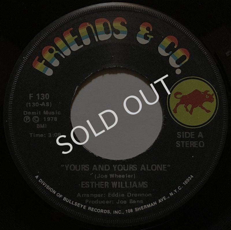 画像1: ESTHER WILLIAMS - YOURS AND YOURS ALONE / WOULD IT MATTER (1)