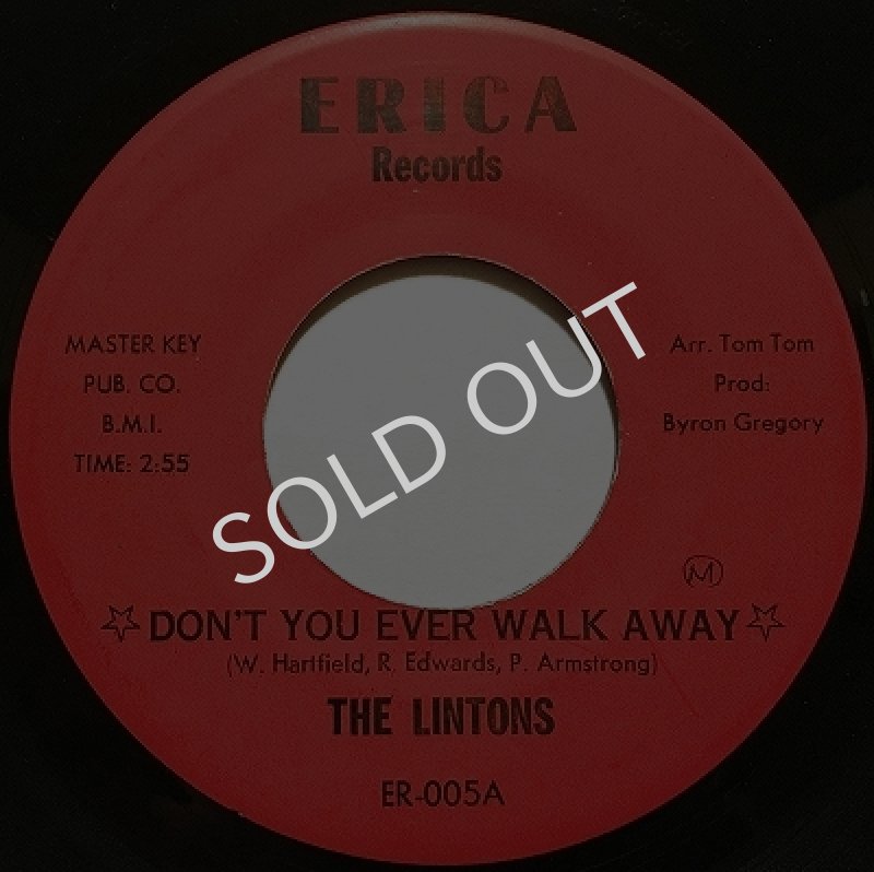 画像1: THE LINTONS - DON'T YOU EVER WALK AWAY / LOST LOVE (1)