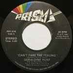 画像1: GERALDINE HUNT - CAN'T FAKE THE FEELING / LOOK ALL AROUND (1)