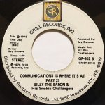 画像2: BILLY THE BARON & HIS SMOKIN CHALLANGERS - COMMUNICATIONS IS WHERE IT'S AT (PART 1) / COMMUNICATIONS IS WHERE IT'S AT (PART 2) (2)