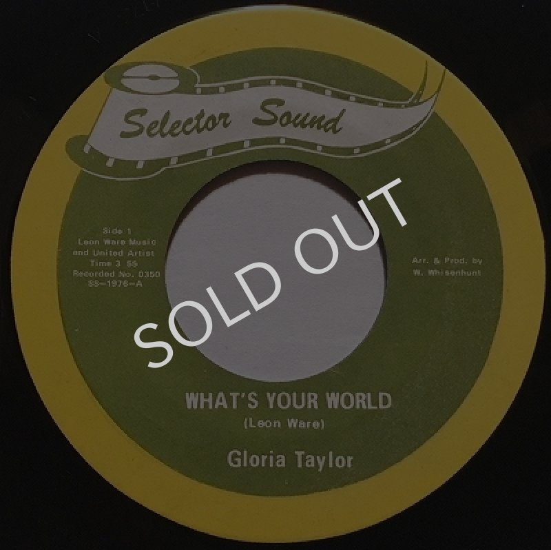 画像1: GLORIA TAYLOR - WHAT'S YOUR WORLD / HAD IT ALL THE TIME (1)