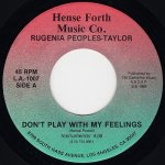 画像1: RUGENIA PEOPLES-TAYLOR ‎- DON'T PLAY WITH MY FEELINGS (INSTRUMENTAL) / DON'T PLAY WITH MY FEELINGS  (1)