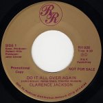 画像1: CLARENCE JACKSON - DO IT ALL OVER AGAIN / WRAP IT UP  (1)