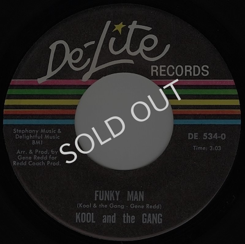 画像1: KOOL AND THE GANG - FUNKY MAN / 1-2-3-4-5-6-7-8  (1)