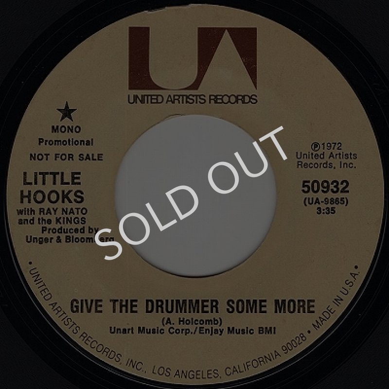 画像1: LITTLE HOOKS WITH RAY NATO AND THE KINGS ‎- GIVE THE DRUMMER SOME MORE / I DON'T WANT TO LEAVE YOU  (1)