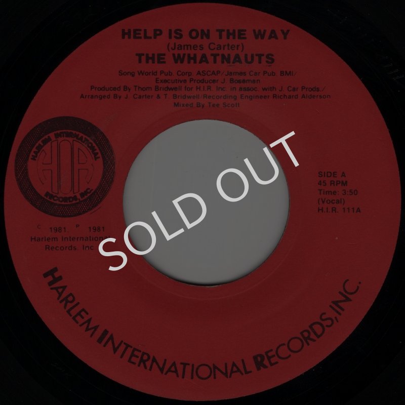 画像1: THE WHATNAUTS -  HELP IS ON THE WAY (VOCAL) / HELP IS ON THE WAY (INSTRUMENTAL)  (1)