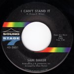 画像1: SAM BAKER - I CAN'T STAND IT / SUNNY  (1)