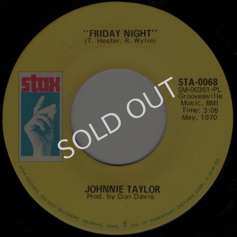 画像1: JOHNNIE TAYLOR - FRIDAY NIGHT / STEAL AWAY  (1)