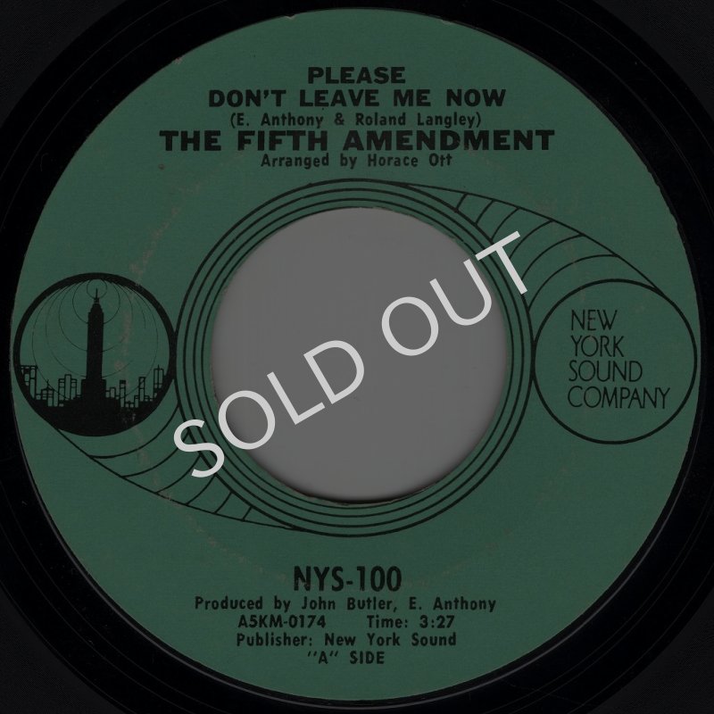 画像1: THE FIFTH AMENDMENT - PLEASE DON'T LEAVE ME NOW / GOT YOU WHERE I WANT YOU  (1)