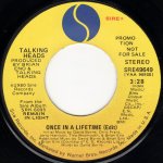 画像1: TALKING HEADS - ONCE IN A LIFETIME (EDIT) (STEREO) / ONCE IN A LIFETIME (EDIT) (MONO)  (1)