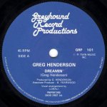 画像1: GREG HENDERSON - DREAMIN' / DREAMIN' (INSTRUMENTAL)  (1)