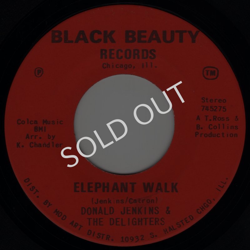 画像1: DONALD JENKINS & THE DELIGHTERS / SONICS - ELEPHANT WALK  / CHASE  (1)