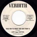 画像2: LEW JIGGS KIRTON - HOLD ON TO WHAT YOU GOT - PART I / HOLD ON TO WHAT YOU GOT - PART II  (2)