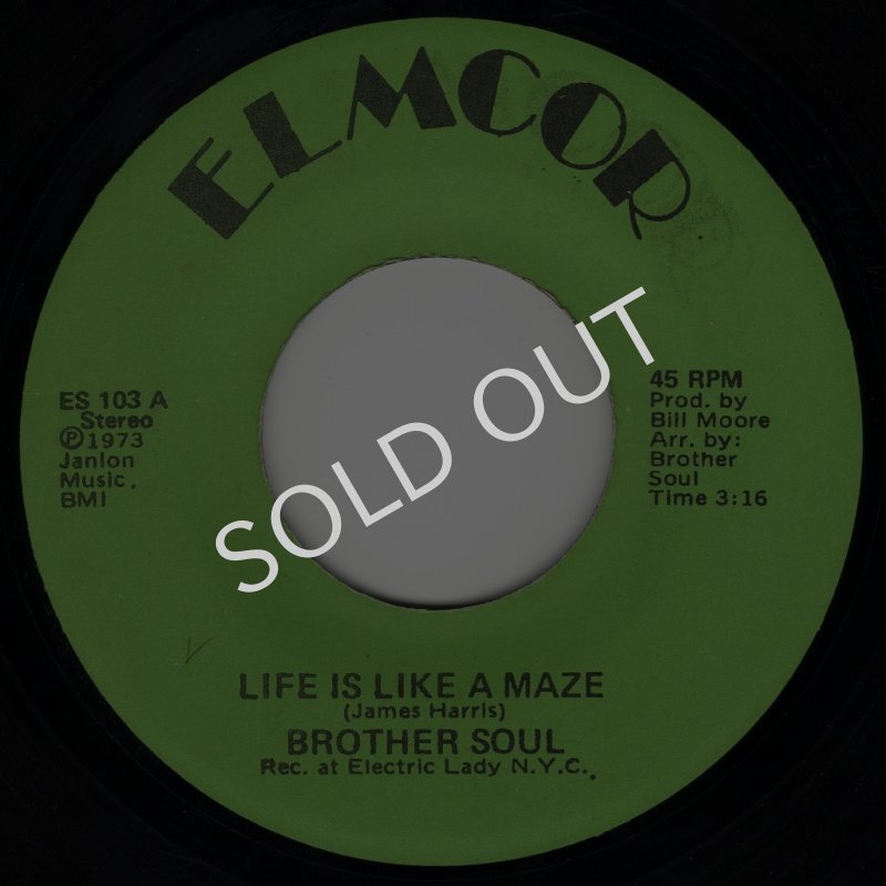 画像1: BROTHER SOUL - LIFE IS LIKE A MAZE / FEELIN FUNKY  (1)