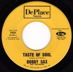 画像1: BOBBY SAX AND ORCHESTRA - TASTE OF SOUL / SOCK IT  (1)