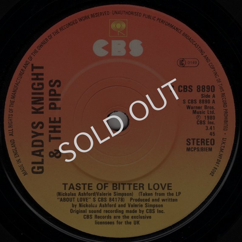 画像1: GLADYS KNIGHT AND THE PIPS - TASTE A BITTER LOVE / ADD IT UP  (1)