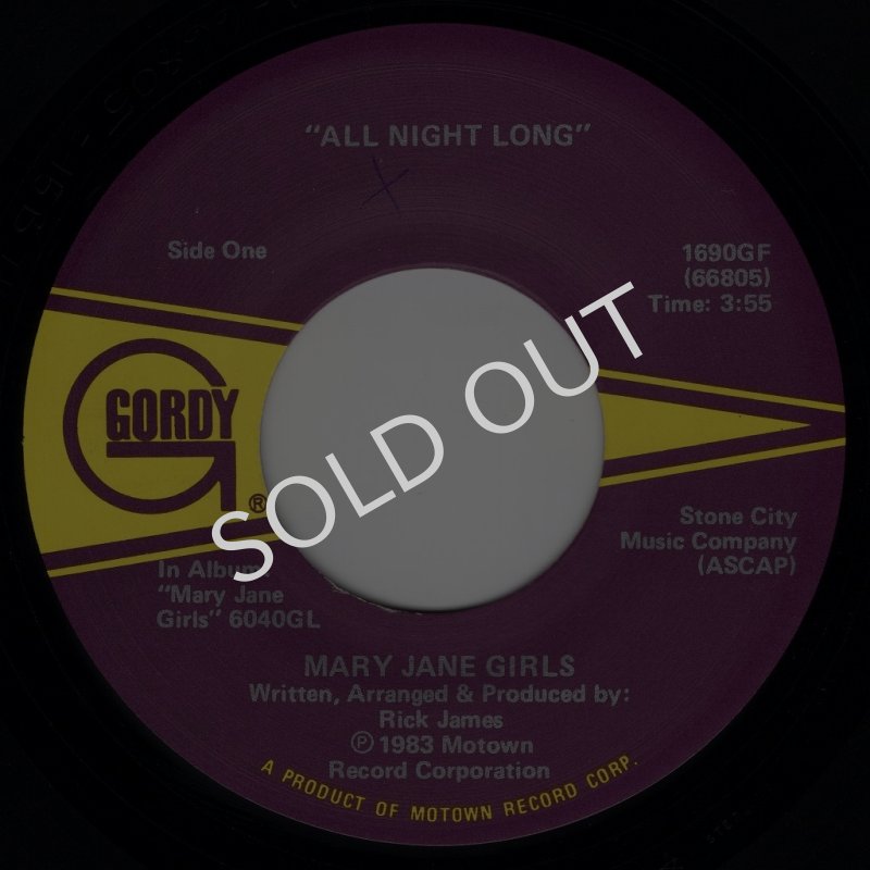 画像1: MARY JANE GIRLS - ALL NIGHT LONG / MUSICAL LOVE  (1)