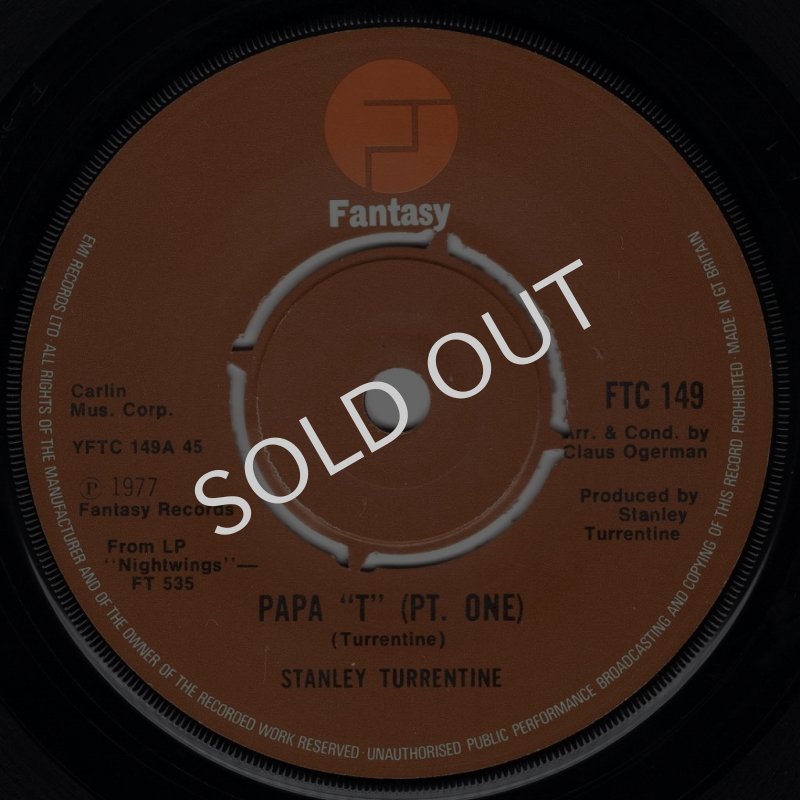 画像1: STANLEY TURRENTINE - PAPA "T" (PT. ONE) / PAPA "T" (PT. TWO)  (1)