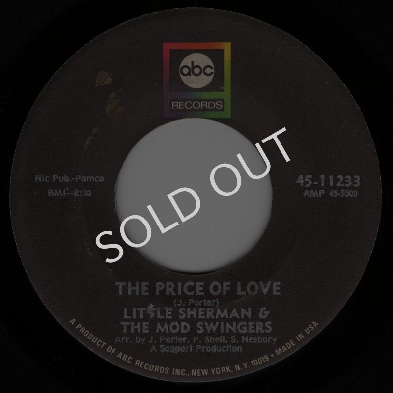 画像1: LITTLE SHERMAN & THE MOD SWINGERS / SOUL INVADERS - THE PRICE OF LOVE / THE PRICE OF LOVE (INSTRUMENTAL)  (1)